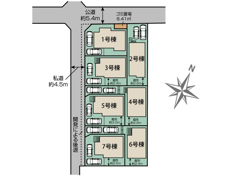 平塚市御殿3丁目区画図