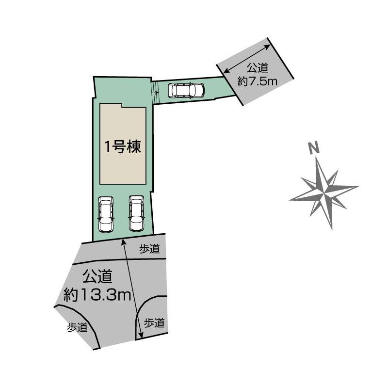 奈良市古市町3期1棟　区画図