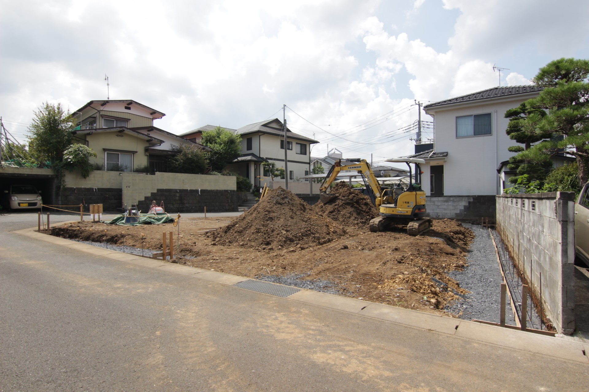 販売現地:造成工事中