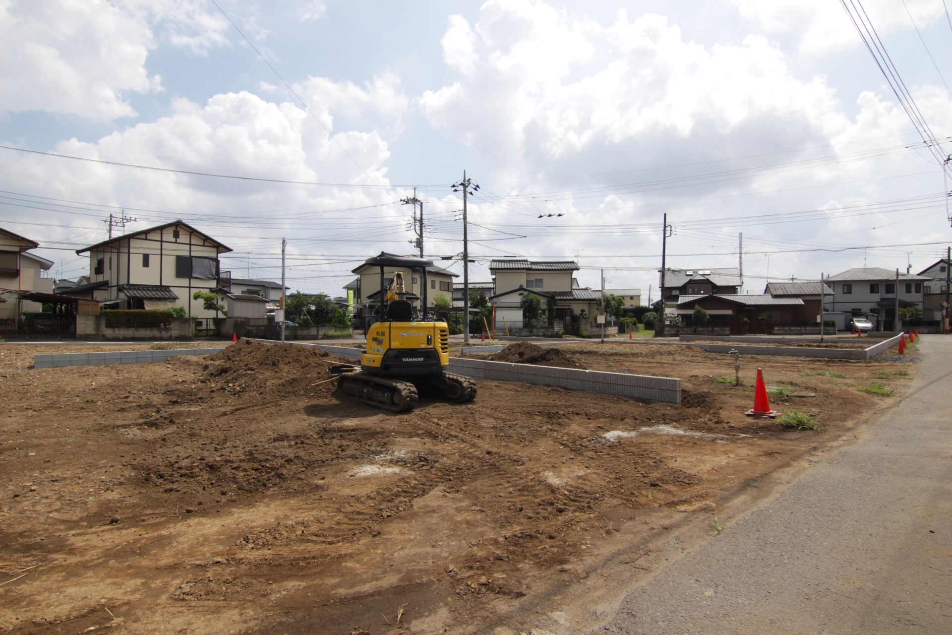 販売現地:造成工事中