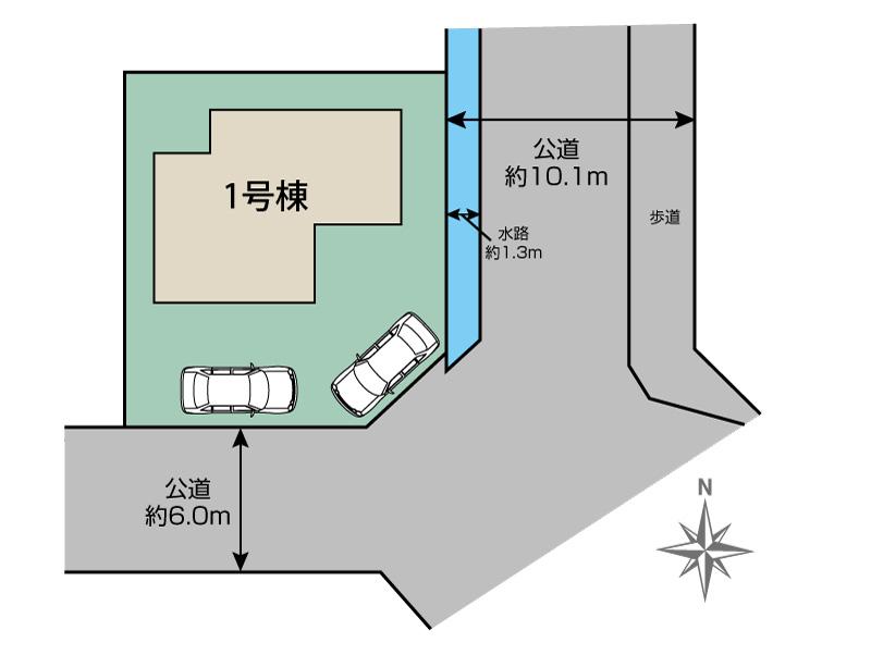 宝塚市中山五月台3丁目2期1区画 区画図