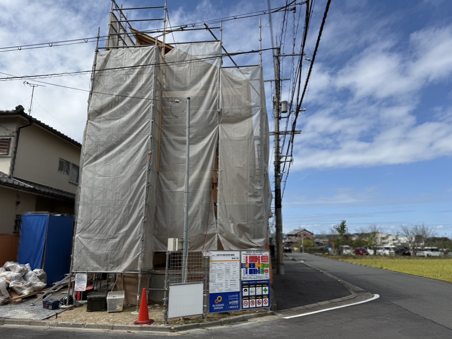 【販売現地】2024.10.5撮影
上棟しました!